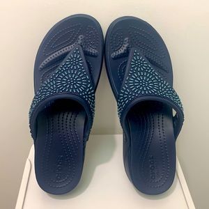 Crocs flip flop decorative sandals